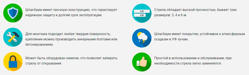 Преимущества механического шлагбаума