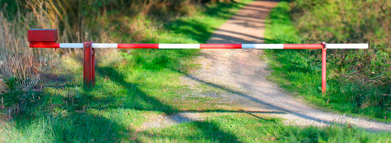 Шлагбаум механический ручной фото