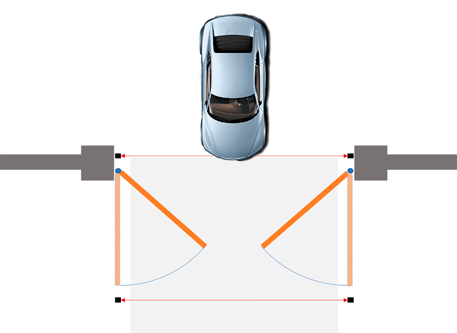 Створки ворот фотоэлементы